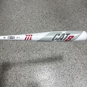 Marucci CAT8 -8 Drop 32"/24 Metal Alloy Baseball Bat 2 3/4" White Red Gray CLEAN